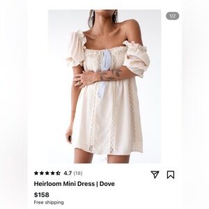 NWT Heirloom Mini Dress